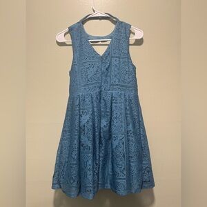 Beautees Sky Blue Lace Dress